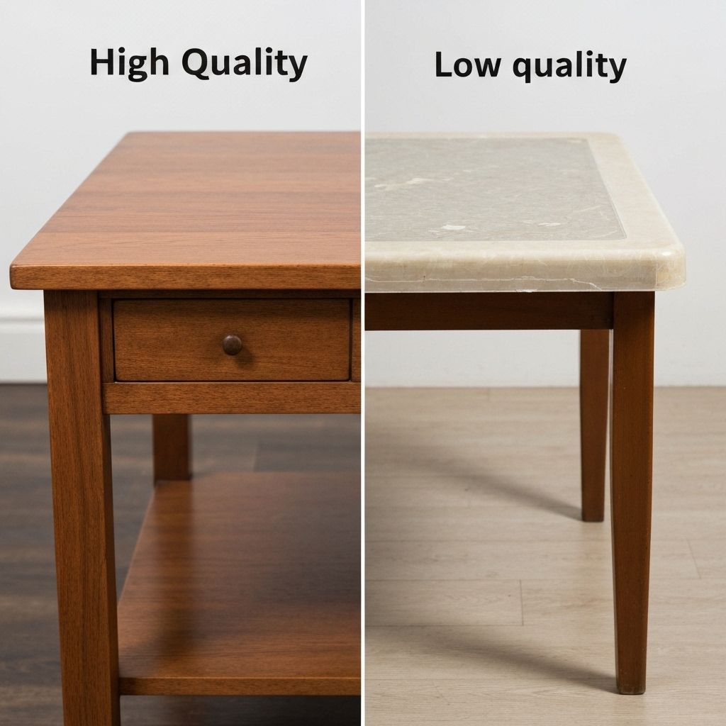 Side by side comparison of quality item vs cheap knockoff