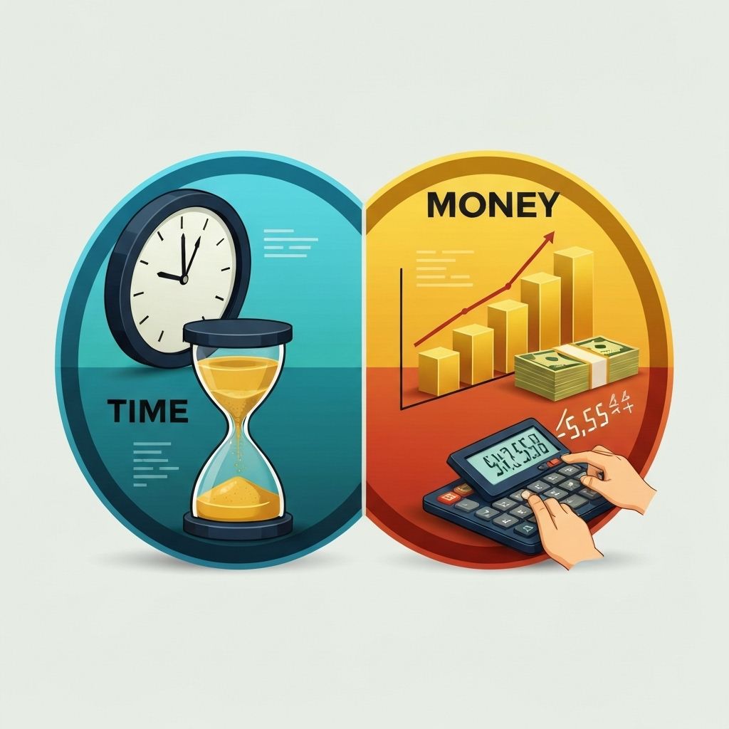 Calculator, receipts, and clock showing the hidden costs of bulk coordination