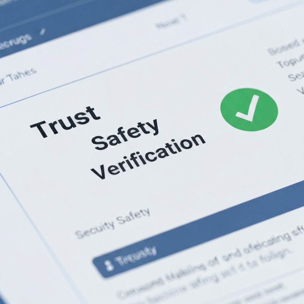 Trust and safety verification process